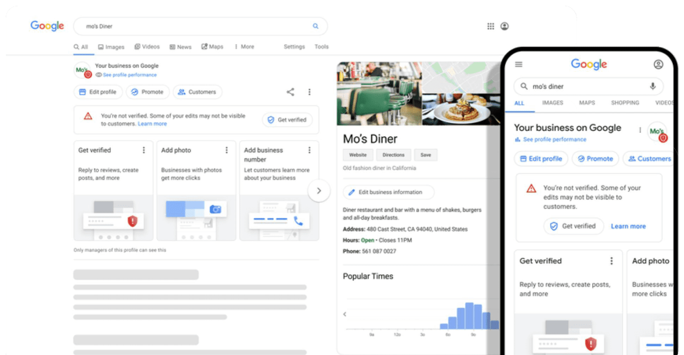 Google business map win media