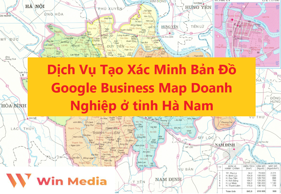 Dịch Vụ Tạo Xác Minh Bản Đồ Google Business Map Doanh Nghiệp ở tỉnh Hà Nam