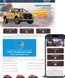 Thiết kế website mẫu web đại lý bán xe hơi FORD 2025