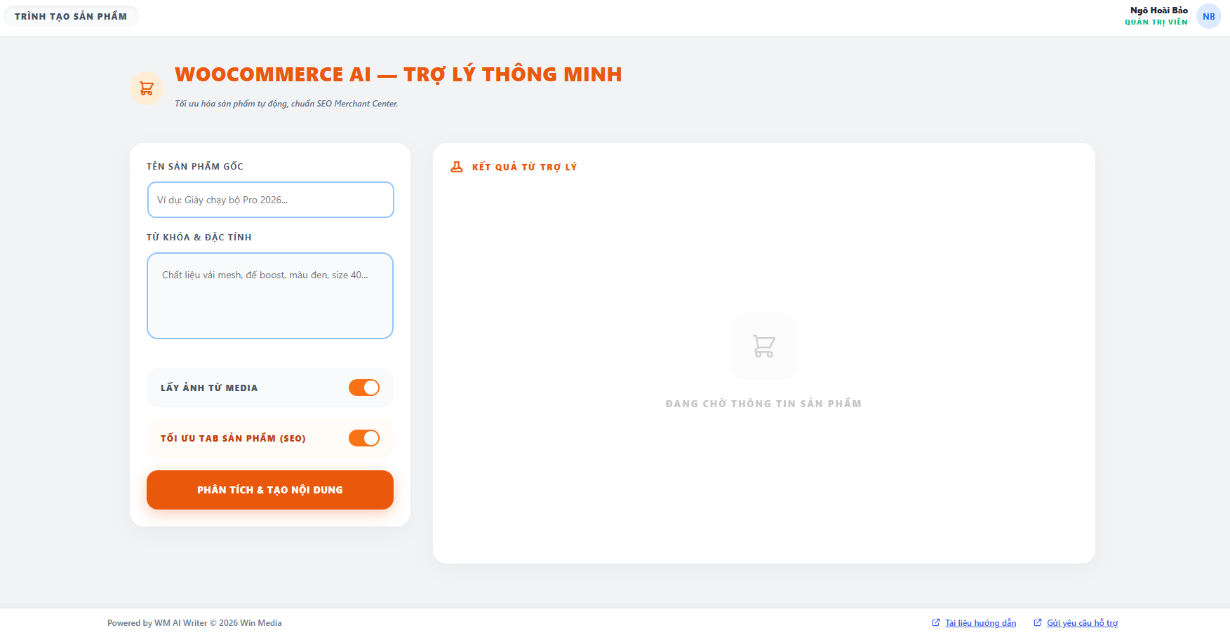 Tối ưu sản phẩm bằng AI