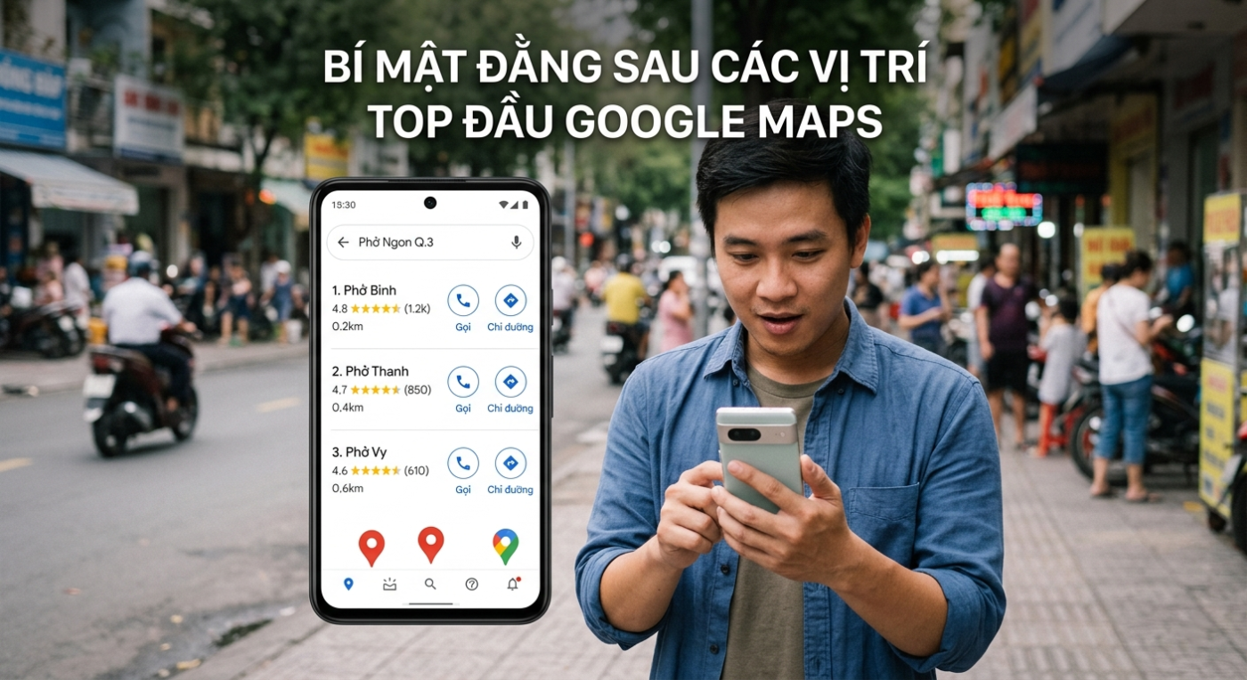 ly do tai sao doi thu luon dung tren google maps Lý Do Tại Sao đối thủ luôn đứng trên Google Maps