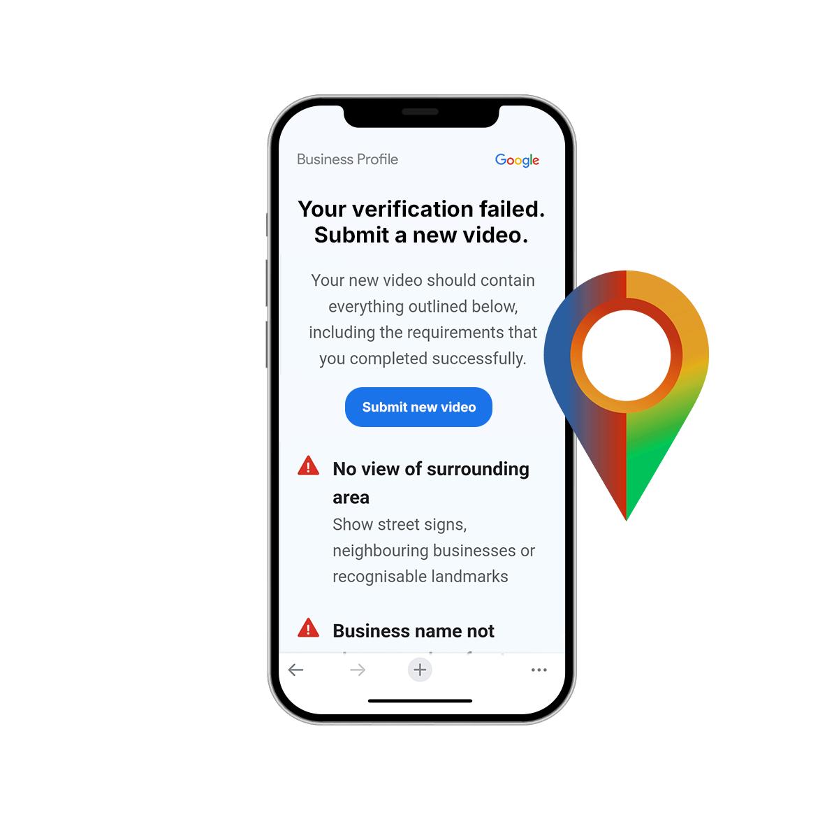 Không xác minh được doanh nghiệp trên Google Map